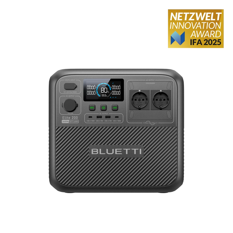 BLUETTI Elite 200 V2 Портативна Електростанція | 2600 Вт 2073,6 Вт·год