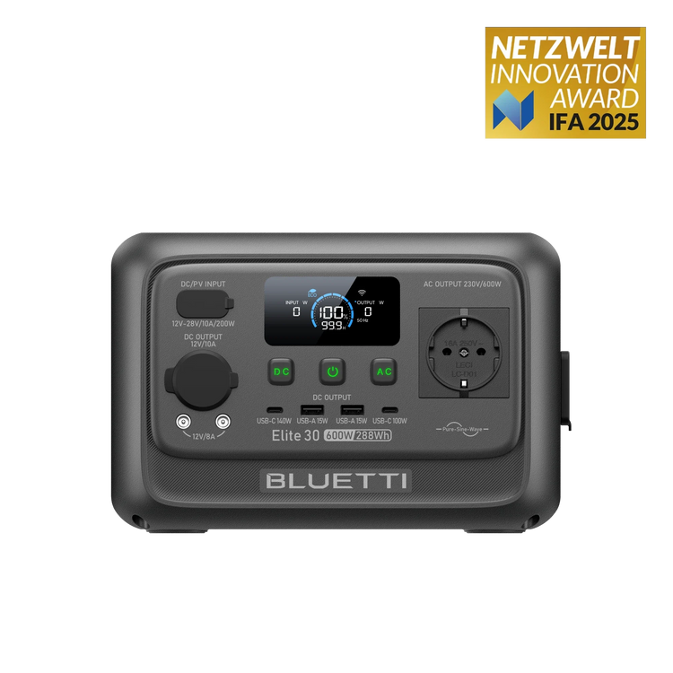BLUETTI Elite 30 V2 Портативна Електростанція | 600 Вт 288 Вт·год